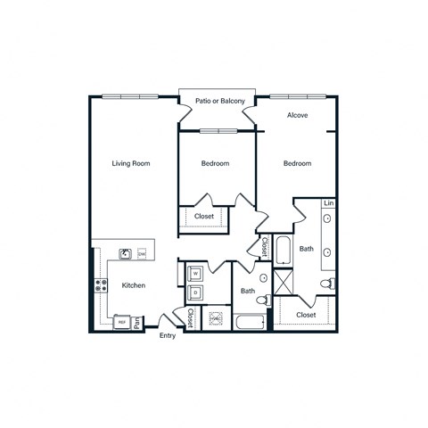 B4-1 floorplan layout Berkshire Ballantyne